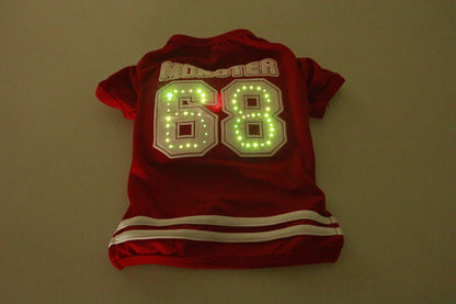 LED glowing pet clothes