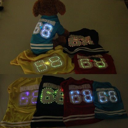 LED glowing pet clothes