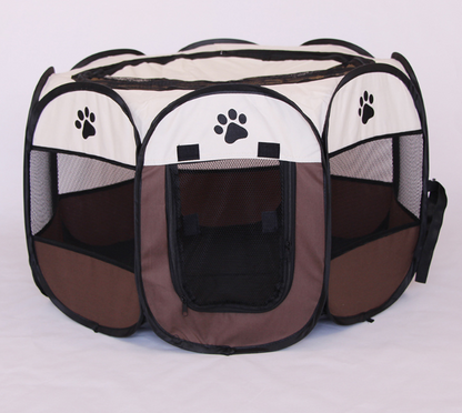 Fast folding octagonal pet fence, waterproof and catching cat, dog cage