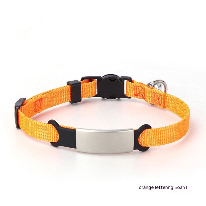 8-color Printable Plate Cat Collar with Detachable Buckle