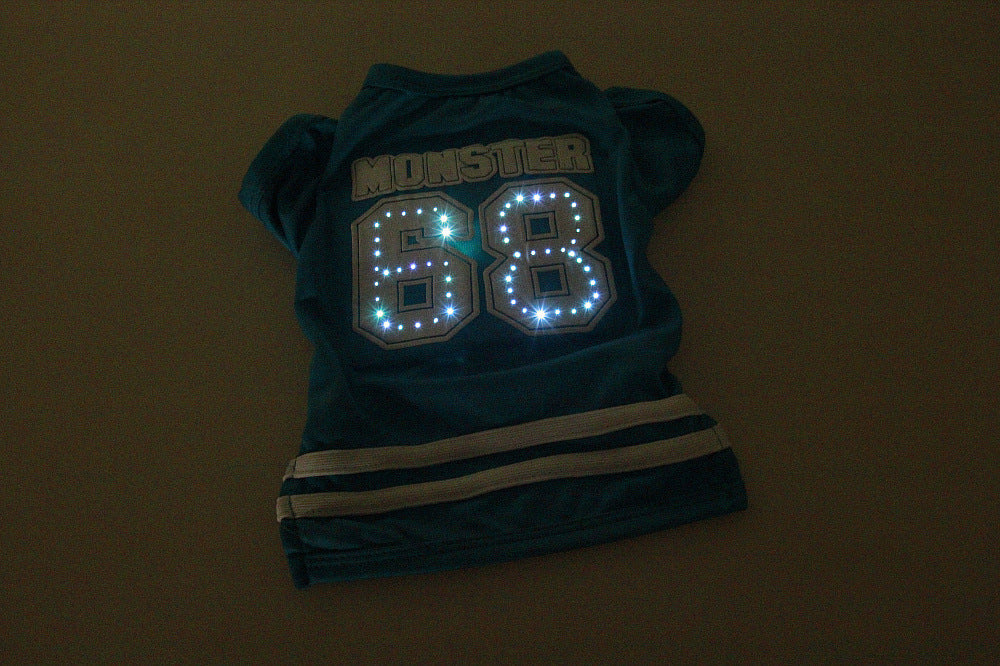 LED glowing pet clothes