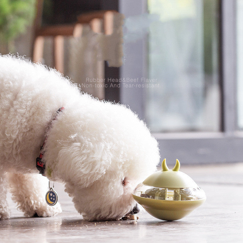 New Pet Supplies Rubber Flying Saucer Leaking Ball Toy