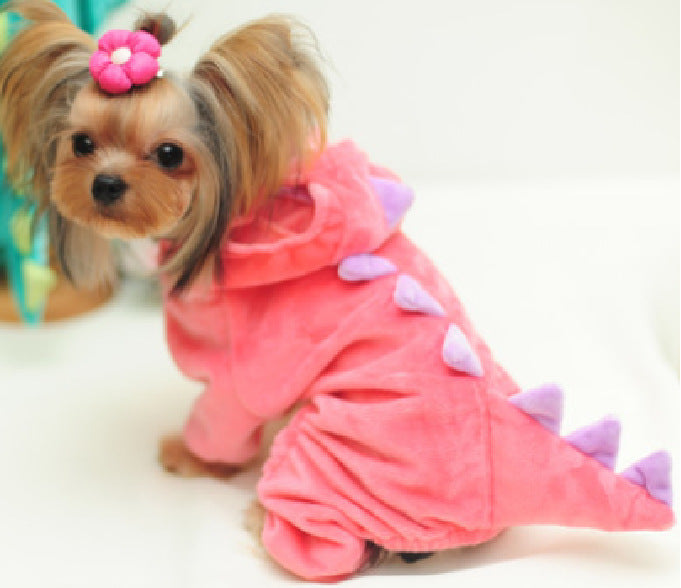 Halloween Dog Clothes Stretch Dinosaur Transformation Costume