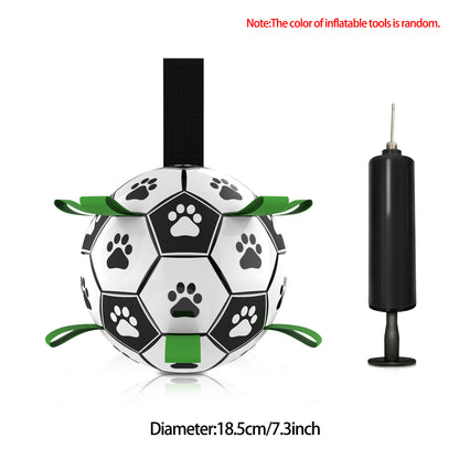 Interactive Dog Football Toy Soccer Ball Inflated Training Toy For Dogs Outdoor Border Collie Balls For Large Dogs Pet Supplies