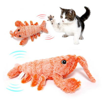 Pet Toys Electric Jumping Shrimp USB Charging Simulation Lobster